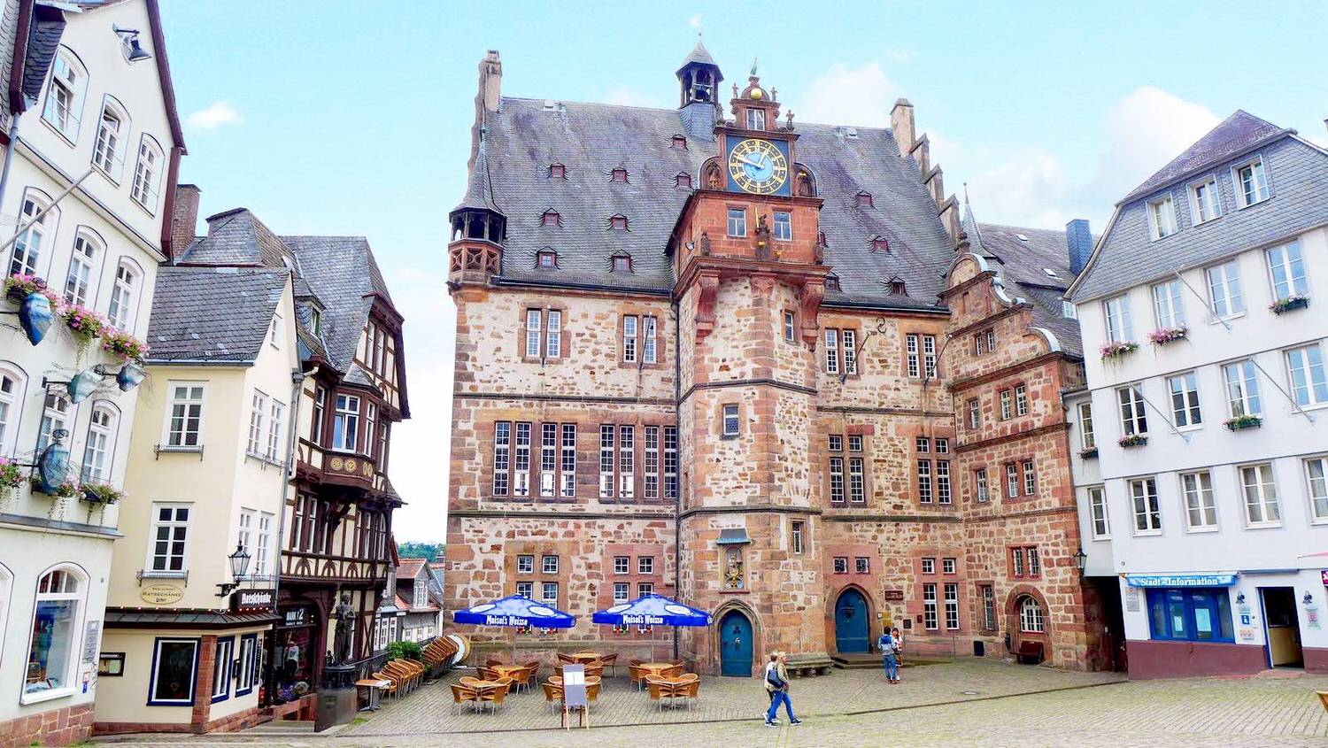 Germany 德國 Marburg 馬堡: 聖伊莉莎白教堂、舊城區可愛街道、市政廳、格林兄弟故居、伯爵城堡 - 第1張圖 馬堡