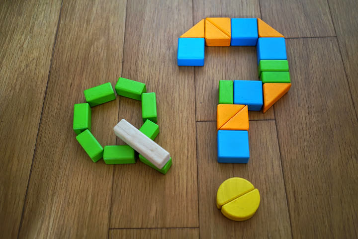 積木 Building Block Alphabet QRSTUV