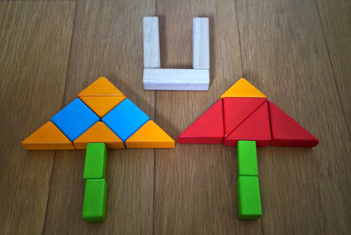 積木 Building Block Alphabet QRSTUV