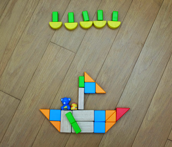 積木 Building Block Alphabet ABCD