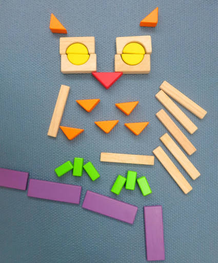 積木 Building Block Alphabet MNOP