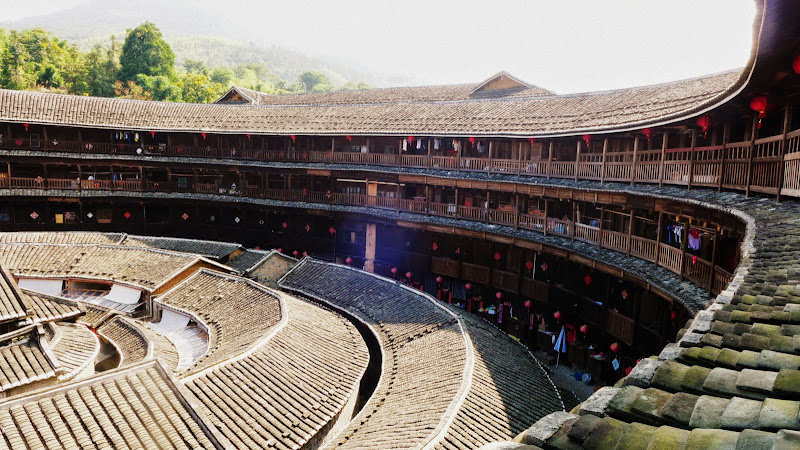 比較商業化的土樓: 承啟樓、塔下村、東倒西歪裕昌樓、田螺坑土樓群