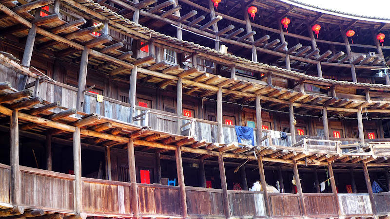 比較商業化的土樓: 承啟樓、塔下村、東倒西歪裕昌樓、田螺坑土樓群