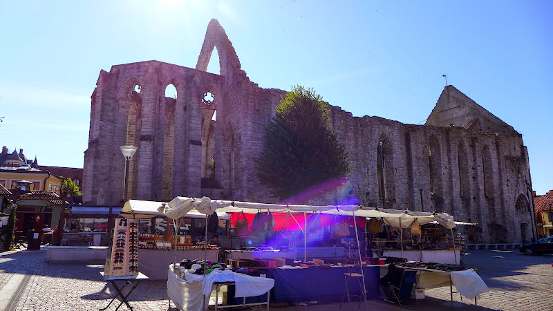 瑞典 哥德蘭島 Visby: St. Karins Church Ruin 華麗的拱形、廣場上的市集和童話般的小屋