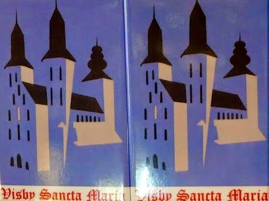 瑞典 哥德蘭島 Visby: St. Mary’s Cathedral 和女兒一起在教堂裡畫畫