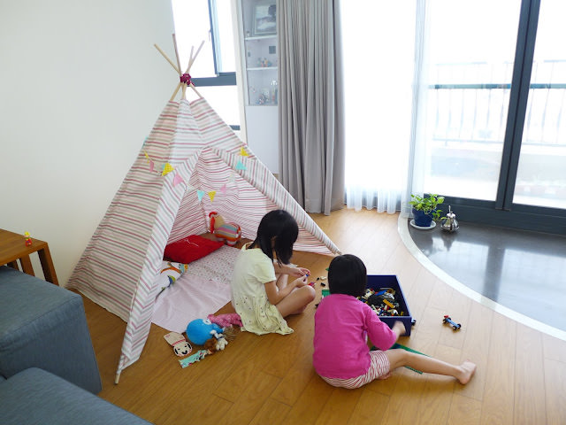 自己做漂亮的印地安帳篷 DIY  Teepee DIY ，打造小朋友最愛的秘密基地
