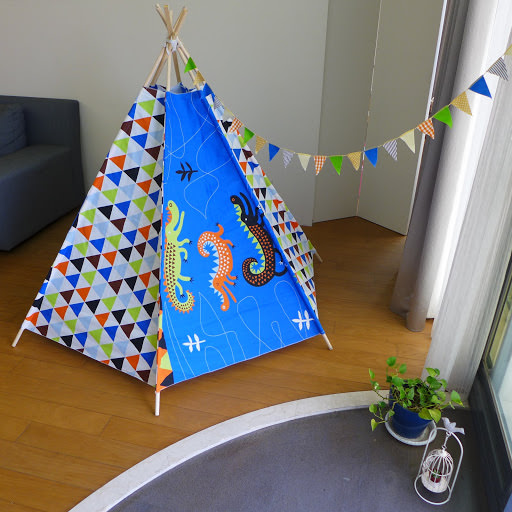 自己做漂亮的印地安帳篷 DIY  Teepee DIY ，打造小朋友最愛的秘密基地