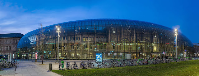 Strasbourg Railway Station at Night252C Alsace252C France Diliff
