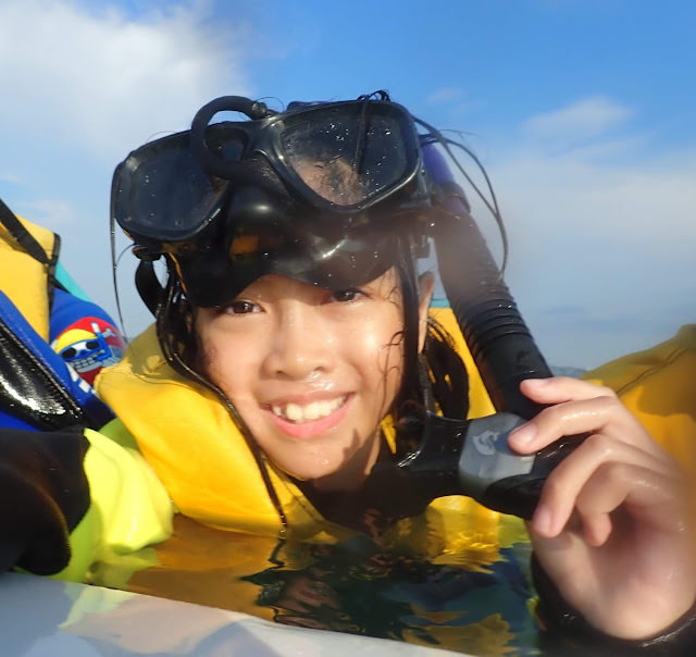 澎湖景點筆記 池西柱狀玄武岩、池東大菓葉玄武岩、摩西分海、波賽頓海洋運動中心寬版滑水、海地漫步浮潛