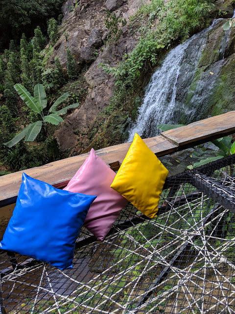 清邁 Jungle de Cafe 刺激好玩的溜索和叢林過山車，瀑布上方的悠閒午茶時光
