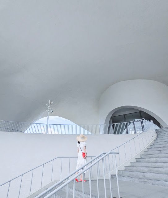 桃園新屋 海上長城 新屋百年石滬群、純白唯美建築 永安漁港海螺館