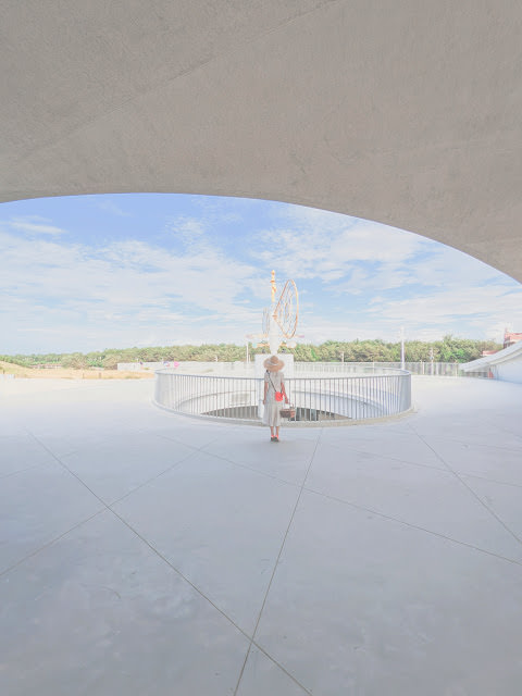桃園新屋 永安海螺館 享受海景的流線造型純白建築