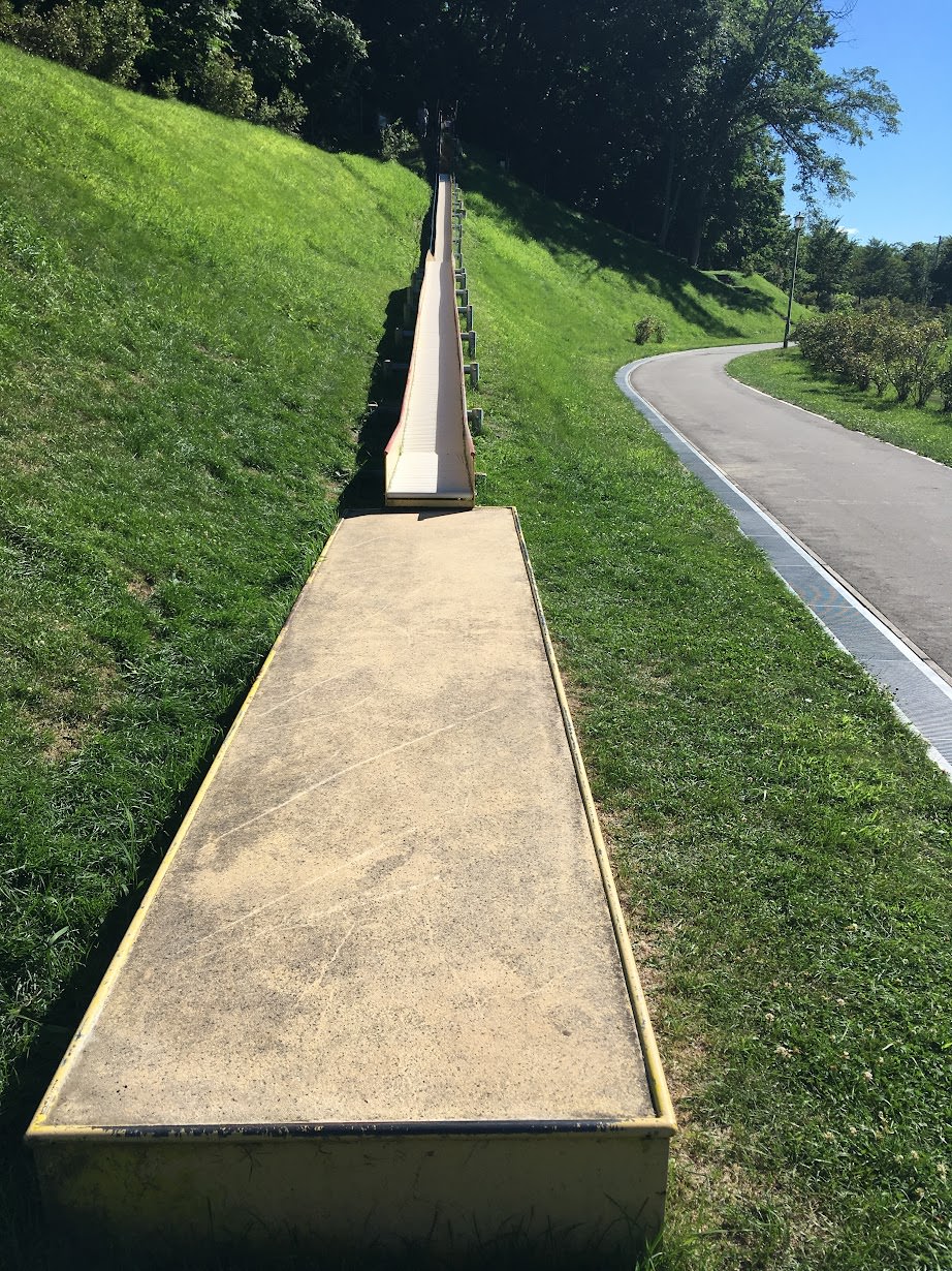 北海道 本別公園 體能山訓場的木製遊具