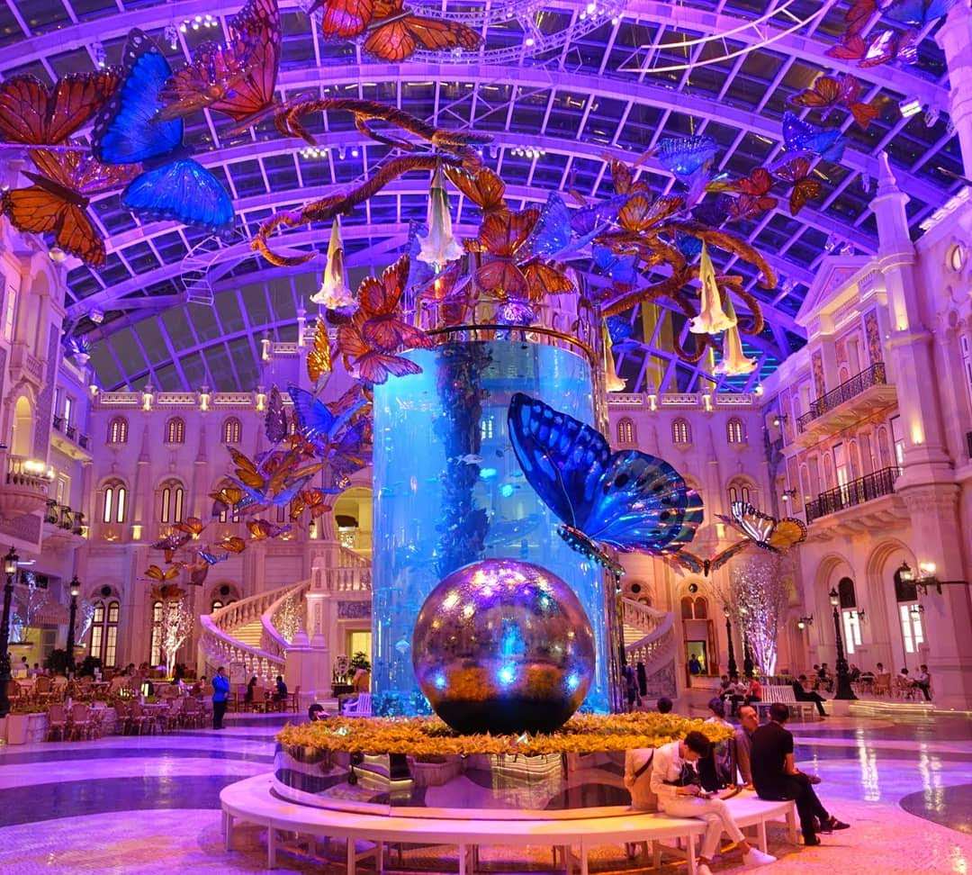 澳門美高梅酒店 MGM Macau 蝴蝶飛舞的天幕廣場