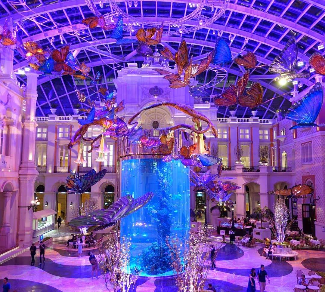澳門美高梅酒店 MGM Macau 蝴蝶飛舞的天幕廣場