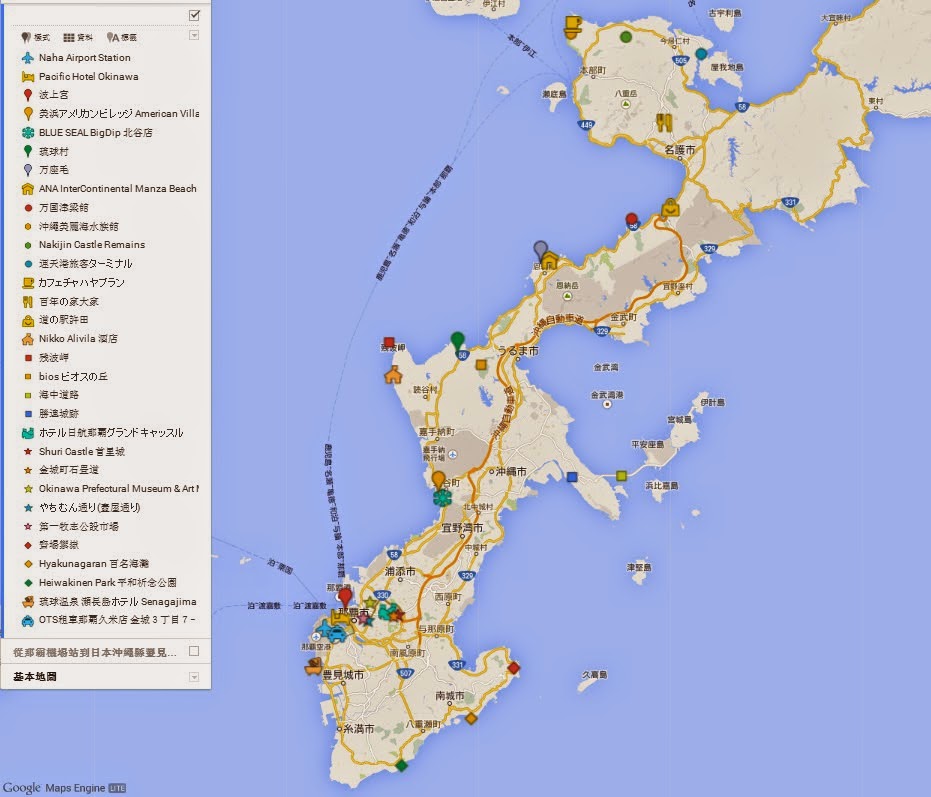 okinawa map