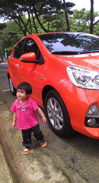 Prius C 小開箱 + 小小模特兒代言