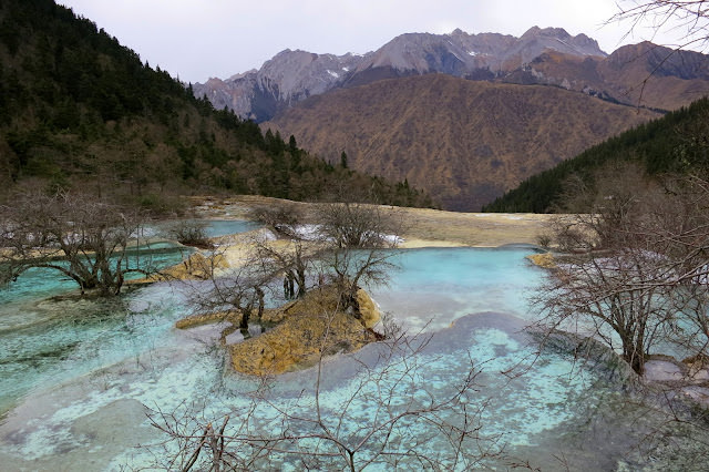 四川 黃龍 Huanglong Scenic and Historic Interest Area 雪山、彩池、峽谷、和森林的夢幻組合