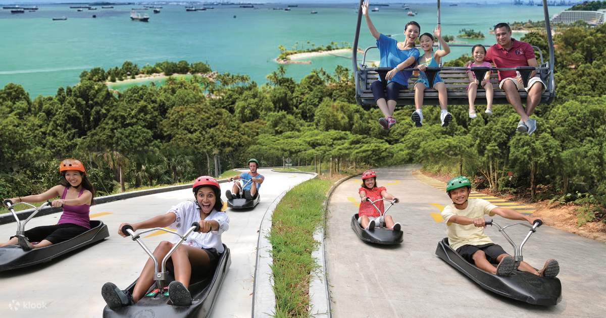 新加坡聖淘沙斜坡滑車 空中吊椅體驗
