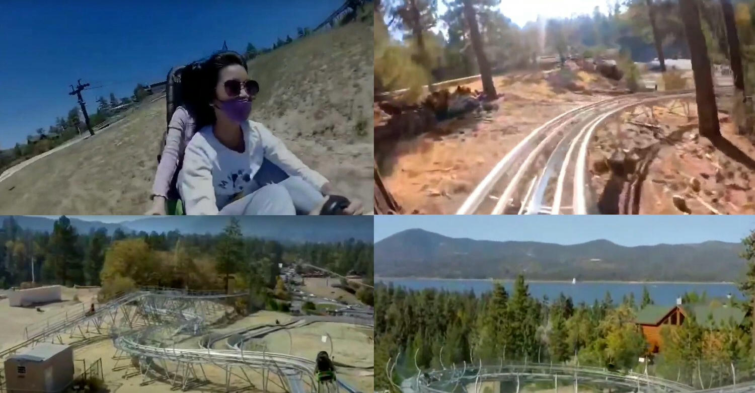 Alpine Slide at Magic Mountain 好玩的斜坡滑車與軌道車