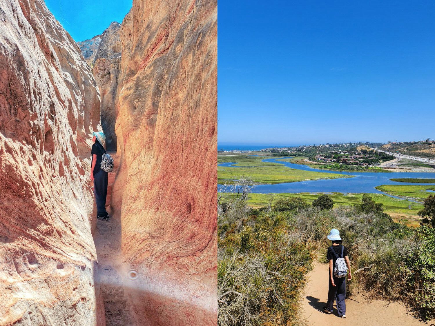 聖地牙哥景點 Annie's Canyon Trail 偽羚羊峽谷秘境 登頂俯瞰潟湖美景