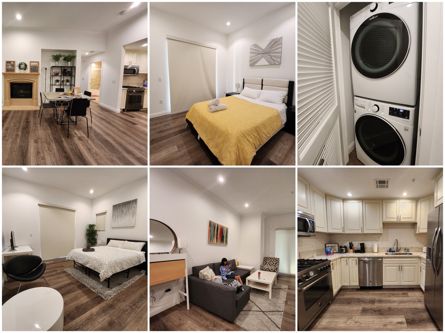 洛杉磯住宿推薦 帕薩迪納住宅區 Pasadena Airbnb 乾淨寬敞明亮的高級兩房公寓