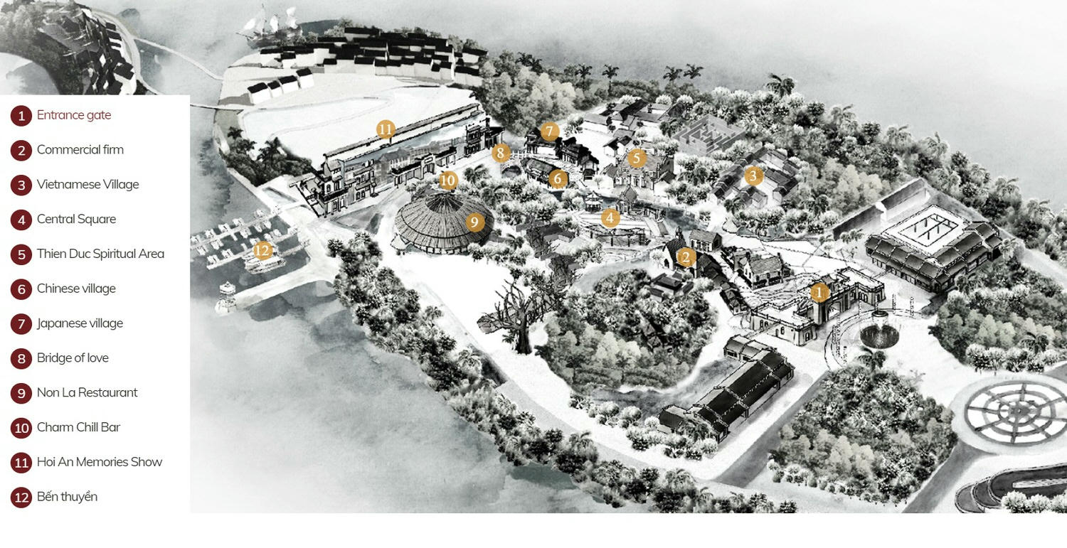 會安印象主題公園 園區地圖
