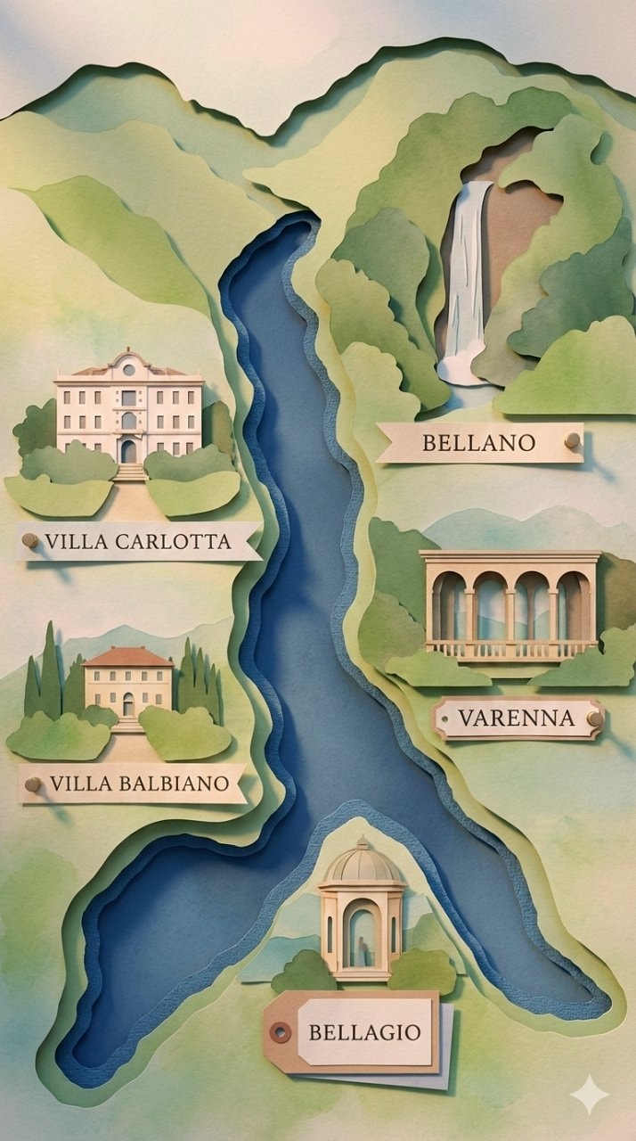 義大利科莫湖 水上交通經驗分享。渡輪線上購票步驟解說、乘船遊覽行程方案