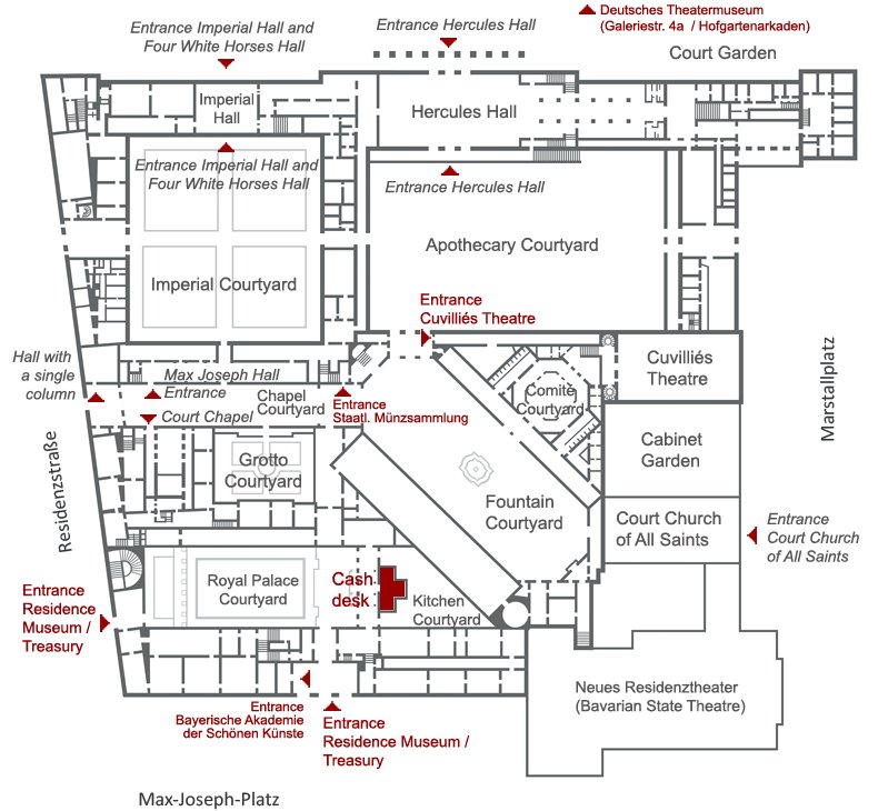 慕尼黑王宮: 走進德國最大王宮的華麗世界，交通、必看大廳與參觀重點。